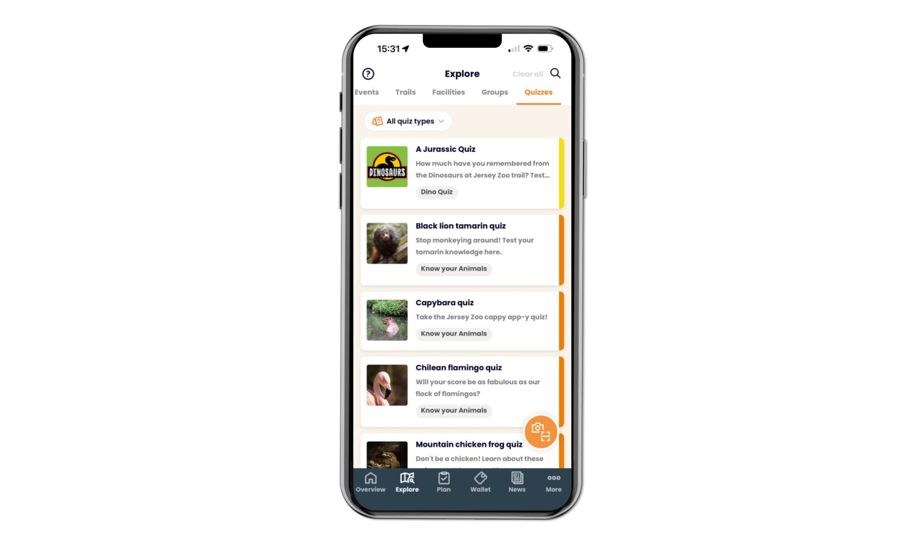 Create quizzes and achievements in the guest app